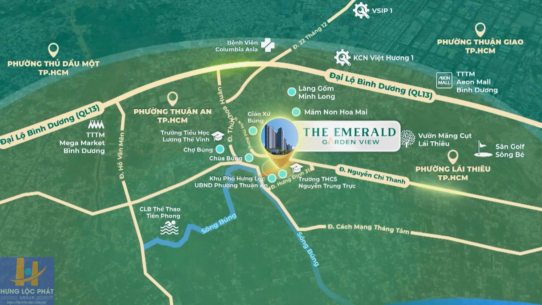 Vị Trí The Emerald Garden View